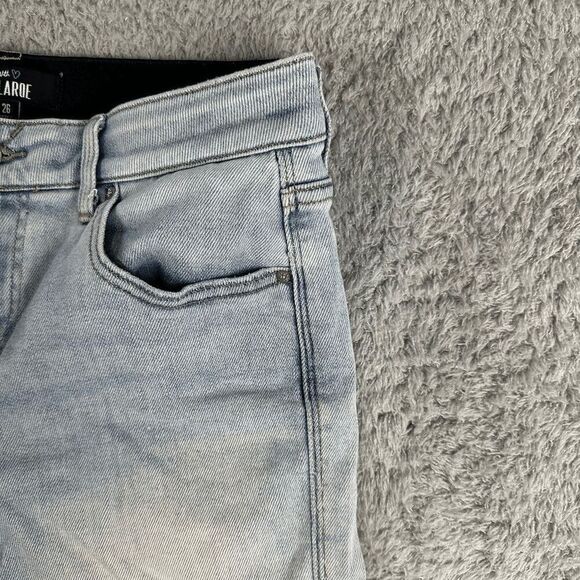 Lularoe Women’s High Rise Boyfriend Shorts Size 26 Light Wash Fold-over Hem Bell - Picture 6 of 11